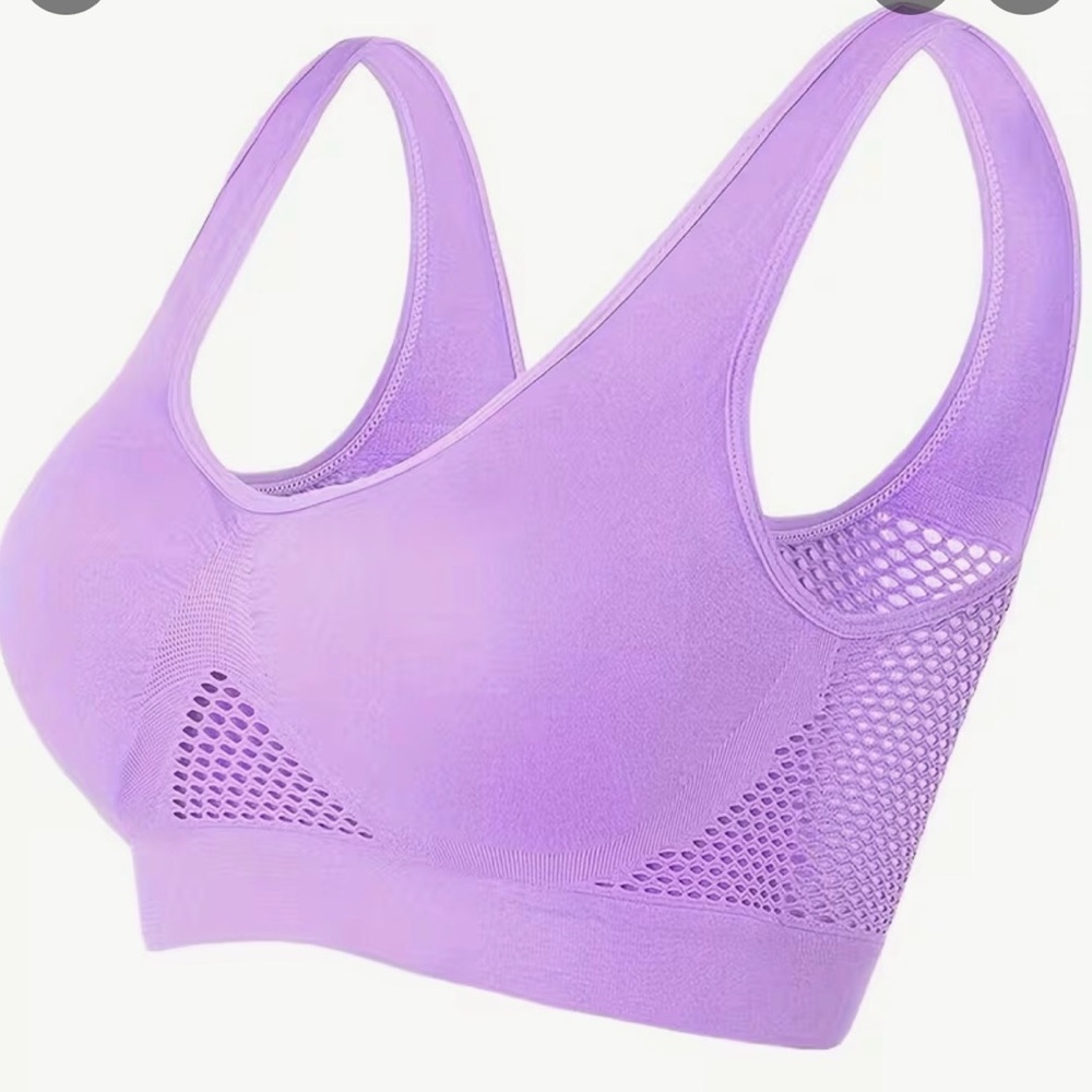 Set of 3 Temu Pull On Sports Bras Fits 42DDD-46D - Picture 2 of 8